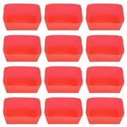 melotizhi 12pcs Cupcake Kitchen Cases Liners Cake Baking Craft Cup Cake Mould, 12Pcs Red
